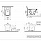 Подвесной унитаз VitrA Zentrum Square (Зентрум Скуэр) 7484B003-0075, безободковый SmoothFlush (Смусфлаш), белый, санитарный фарфор, антибактериальное покрытие Hygiene (Хайджн) фото 14