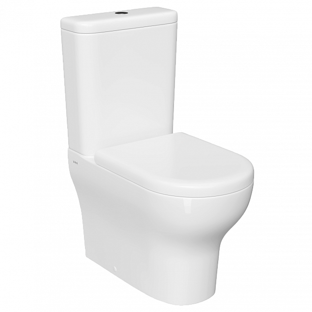 Унитаз-компакт напольный VitrA Zentrum (Зентрум) 9012B003-7202, с сиденьем без микролифта, белый, санитарный фарфор, антибактериальное покрытие Hygiene (Хайджн) фото 1