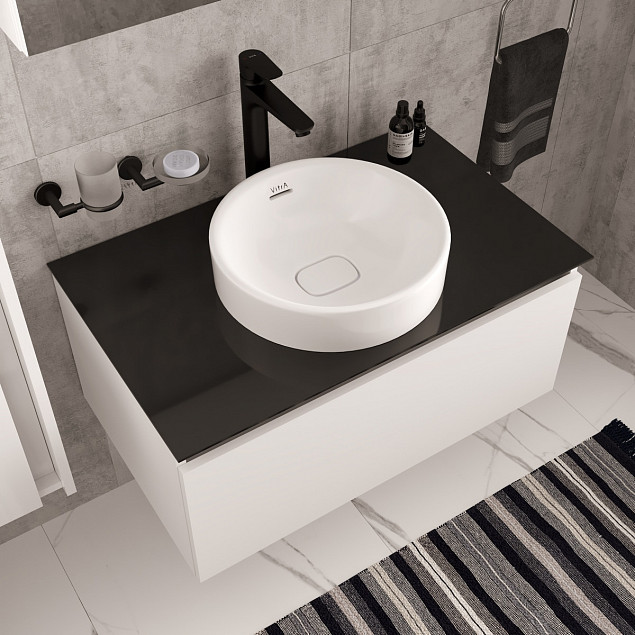 Смеситель для раковины VitrA Flow Soft (Флоу Софт) A4301036EXP, однорычажный, матовый черный, латунь фото 5