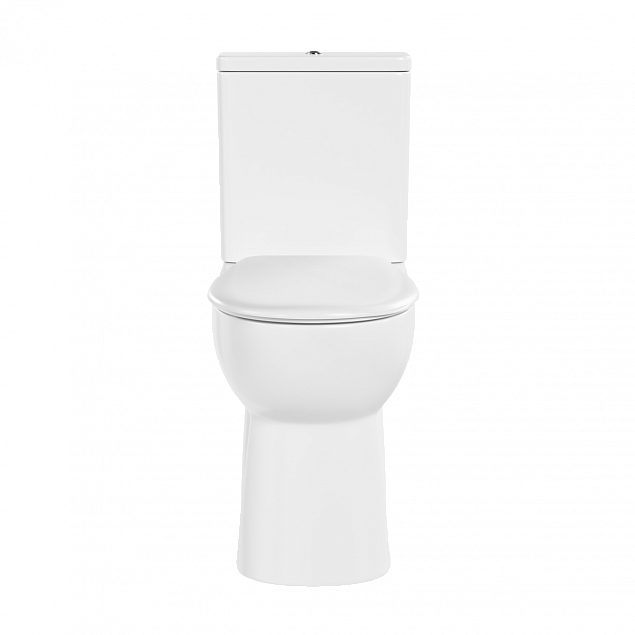 Унитаз-компакт напольный VitrA Conforma (Конформа) 9899B003-7200, с сиденьем без микролифта, белый, санитарный фарфор, антибактериальное покрытие Hygiene (Хайджн) фото 2