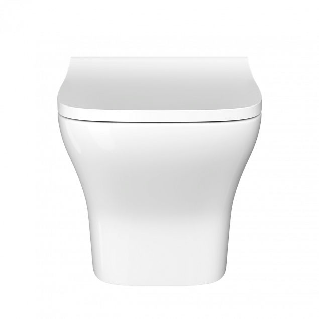 Подвесной унитаз VitrA Zentrum Square (Зентрум Скуэр) 7484B003-0075, безободковый SmoothFlush (Смусфлаш), белый, санитарный фарфор, антибактериальное покрытие Hygiene (Хайджн) фото 2