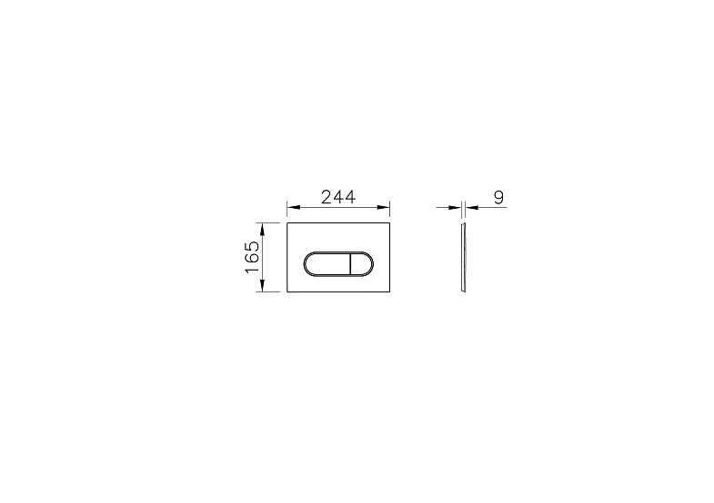 Панель смыва Root Round, белая фото 5