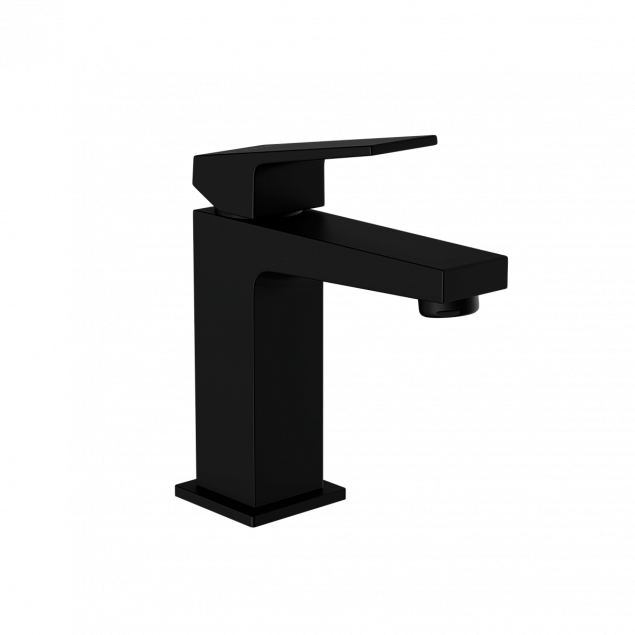 Смеситель для раковины VitrA Minimax Square (Минимакс Скуэр) A4372036EXP, однорычажный, матовый черный, латунь фото 1