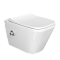 Подвесной унитаз VitrA Integra Square (Интегра Скуэр) 7082B003-7209, безободковый, Rim-ex (Рим-экс), белый, санитарный фарфор, антибактериальное покрытие Hygiene (Хайджн) фото 8