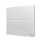 Кнопка смыва для инсталляции VitrA Root Square (Рут Скуэр) 740-2300, глянцевая, белая двойный смыв фото 9