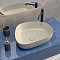 Раковина чаша VitrA Outline Recycled (Аутлайн Ресайклд) 7991B066-0016, 57 x 45 см, накладная матовая бежевая, антибактериальное покрытие Hygiene (Хайджн) фото 13