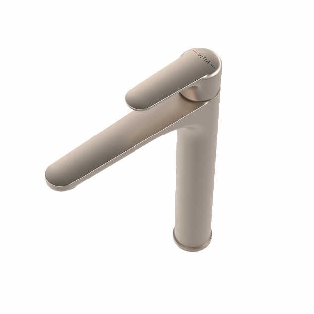 Смеситель для раковины VitrA Root Round (Рут Раунд) A4270734EXP, однорычажный, брашированный никель, латунь фото 2
