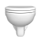 Подвесной унитаз VitrA S10 7855B003-0075 без сиденья, безободковый SpinFlush, белый, санитарный фарфор, антибактериальное покрытие Hygiene (Хайджн) фото 9