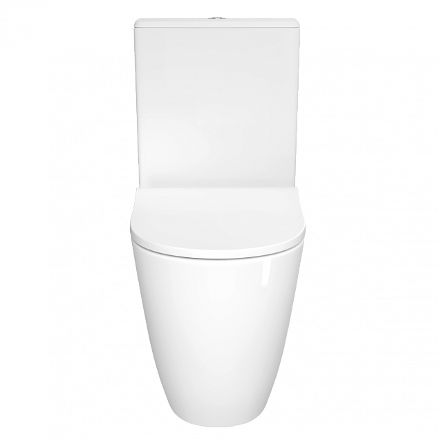 Унитаз-компакт напольный VitrA Sento (Сенто) 9830B003-7203, с сиденьем микролифт, белый, санитарный фарфор, антибактериальное покрытие Hygiene (Хайджн) фото 2
