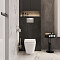 Инсталляция с унитазом VitrA Integra Square (Интегра Скуэр) 9856B003-7207, комплект 4 в 1, с сиденьем микролифт, безободковый цвет клавиши глянцевый хром фото 26
