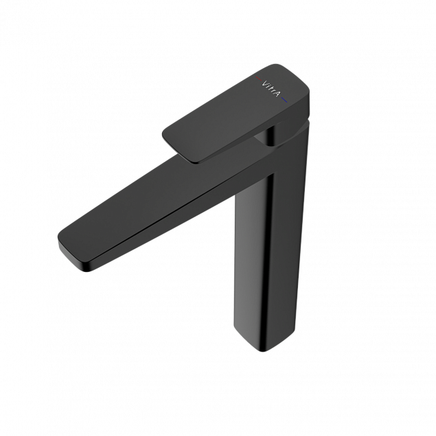 Смеситель для раковины VitrA Root Square (Рут Скуэр) A4273336EXP, однорычажный, матовый черный, латунь фото 2