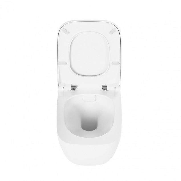 Подвесной унитаз VitrA Shift (Шифт) 7742B003-0075, безободковый, Rim-ex (Рим-экс), белый, санитарный фарфор, антибактериальное покрытие Hygiene (Хайджн) фото 4