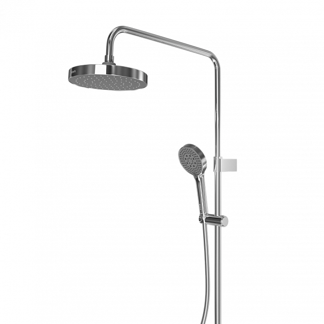 Душевая система VitrA Base Round (Бейс Раунд) A47303EXP, с термостатическим смесителем и ручным душем, хром, латунь фото 5