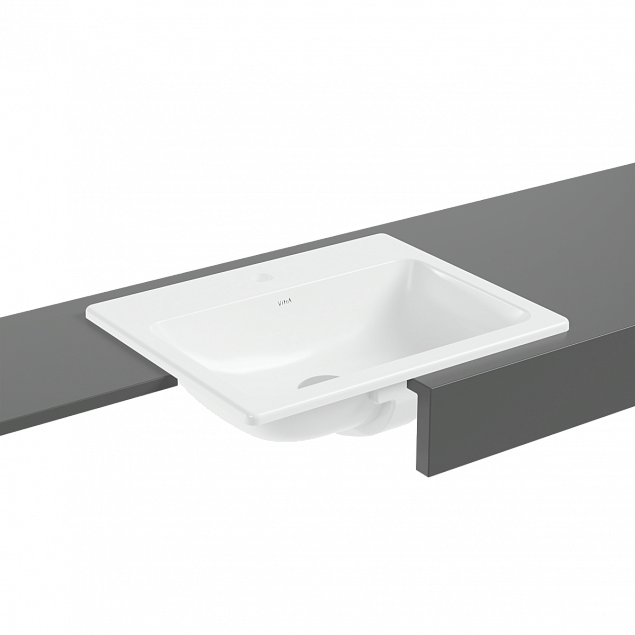 Встраиваемая сверху раковина VitrA S20 5465B003-0001, 55 x 45 см, прямоугольная, белая, антибактериальное покрытие Hygiene (Хайджн) фото 4