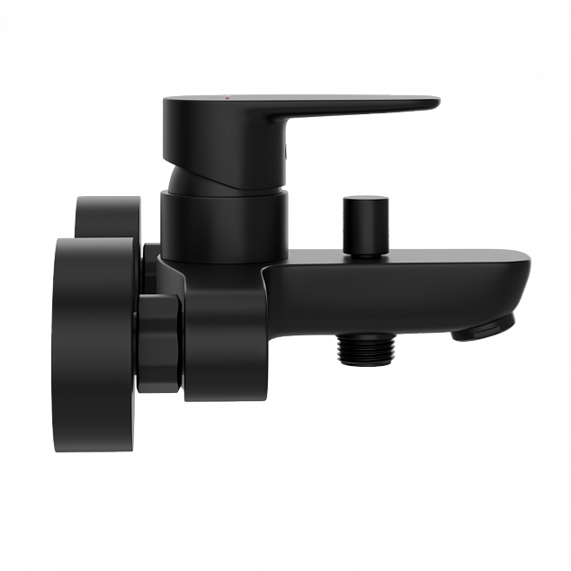 Смеситель настенный VitrA Flow Soft (Флоу Софт) A4294636EXP, для ванны, однорычажный, матовый черный, латунь фото 4