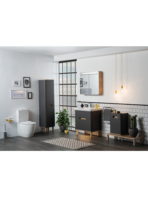 Комплект напольного унитаза Sento Rim-ex back to wall, сиденье тонкое микролифт, механизм 3/6 л фото 7