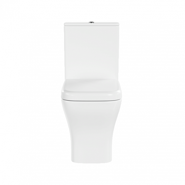Унитаз-компакт напольный VitrA Polar (Полар) 9843B003-7201, с сиденьем микролифт, белый, санитарный фарфор, антибактериальное покрытие Hygiene (Хайджн) фото 2