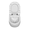 Подвесной унитаз VitrA Sento (Сенто) 7748B003-0075, безободковый, Rim-ex (Рим-экс), белый, санитарный фарфор, антибактериальное покрытие Hygiene (Хайджн) фото 11