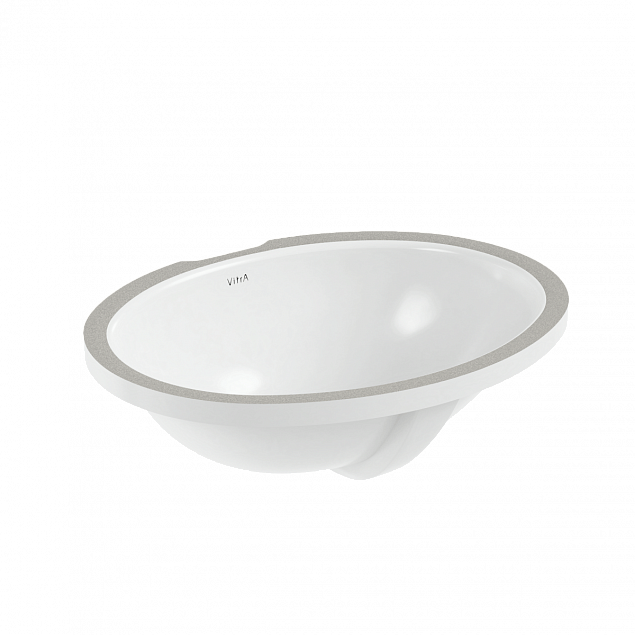 Встраиваемая снизу раковина VitrA Arkitekt (Аркитект) 6039B003-0012, 47 x 38 см, овал, белая, антибактериальное покрытие Hygiene (Хайджн) фото 1