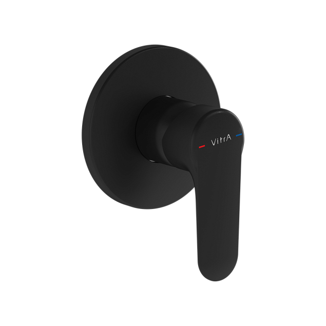 Встроенный смеситель Root Round для душа, матовый черный фото 1