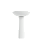 Раковина накладная VitrA Normus (Нормус) 55 см, в комплекте с пьедесталом 9600B003-7650, 55 x 42 см, белая, антибактериальное покрытие Hygiene (Хайджн) фото 15