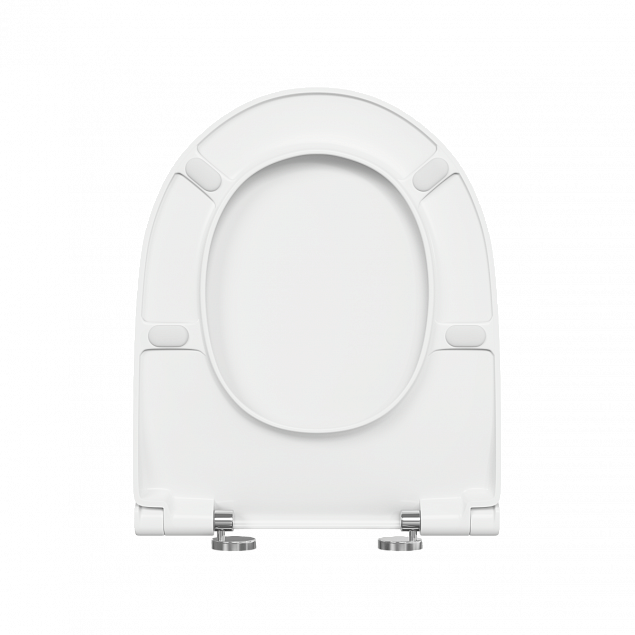 Сиденье для унитаза VitrA Nest (Нест) 220-003R409, круглое белое дюропласт, с микролифтом быстросъемное фото 2